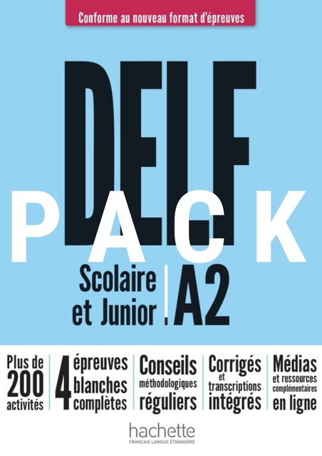 Super Pack: Delf Scolaire et Junior A2 Nouveau Format