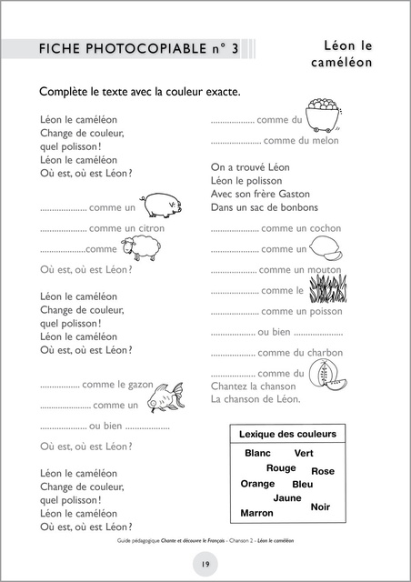 Chante & Découvre le français - Guide Pedagogique