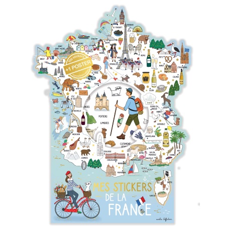 JEU STICKERS + POSTER LA FRANCE