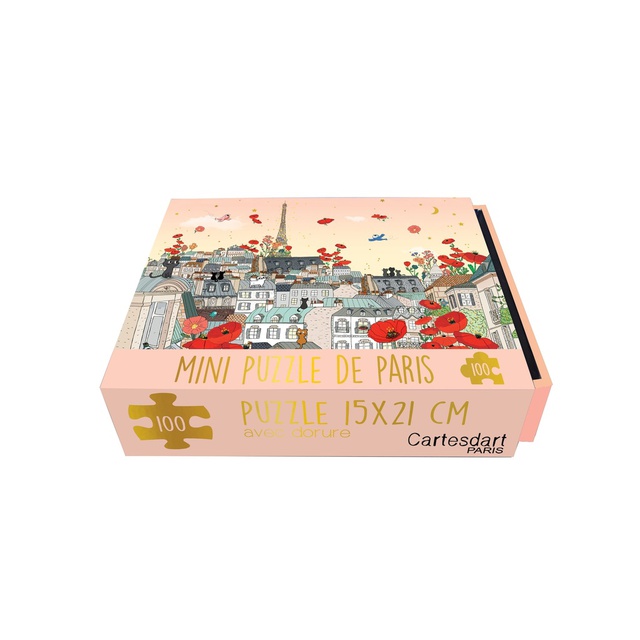 MINI PUZZLE BOX PARIS FLOWERS