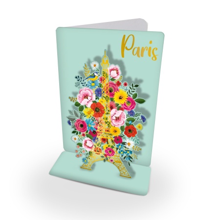 3D GREATING CARD PARIS BOUQUET