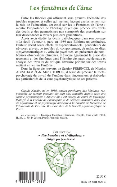 Les fantômes de l'âme   A propos des héritages psychiques