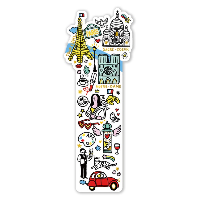 MARQUE PAGE DECOUPE PARIS POP