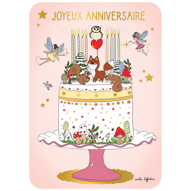 CARTE POSTALE JOYEUX ANNIVERSAIRE