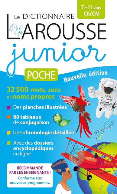 LE DICTIONNAIRE LAROUSSE JUNIOR POCHE - 7/11 ANS - CE/CM