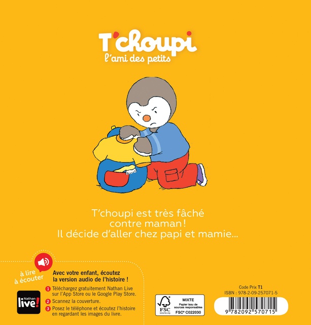 T'choupi est en colère
