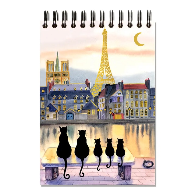 A5 DRAWING BOOK PARIS CATS
