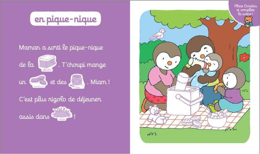 T'choupi part en vacances