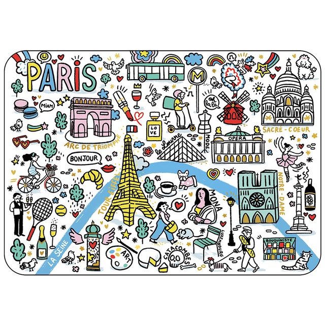 POSTCARD PARIS POP