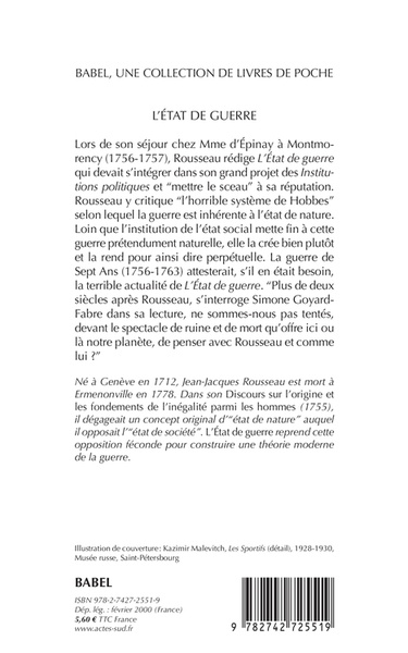 L'état de guerre