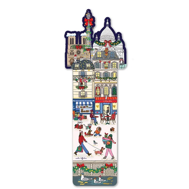 MARQUE-PAGES DECOUPE CHRISTMAS IN PARIS