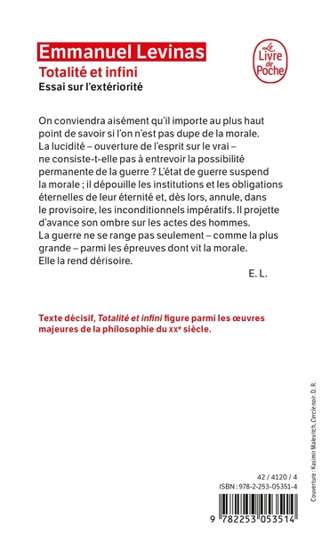 Totalité et infini