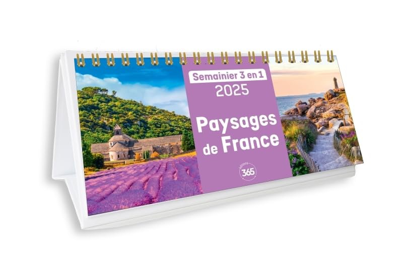 Calendrier semainier 2025 Paysages de France