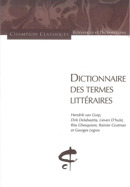 DICTIONNAIRE DES TERMES LITTERAIRES