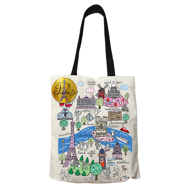 SAC TOTE BAG SEINE PLAN DE PARIS