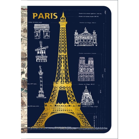 CARNET SOUPLE TOUR EIFFEL ET MONUMENTS