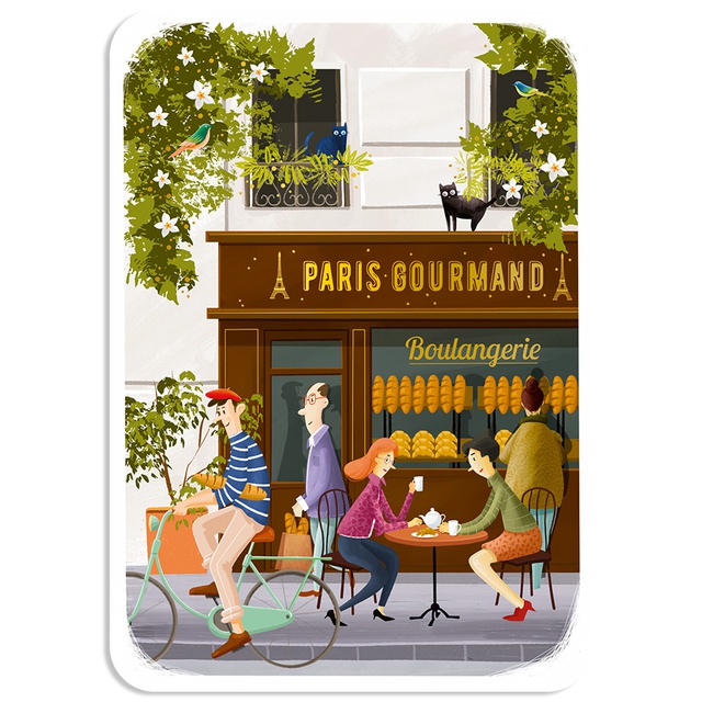 POSTCARD PARIS GOURMAND