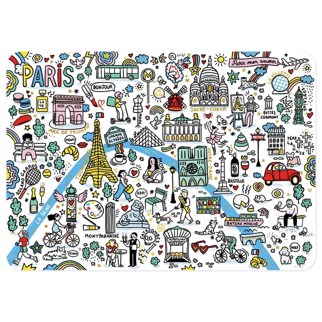 placemat paris pop