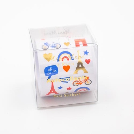 500 MINI STICKERS ROLLS PARIS