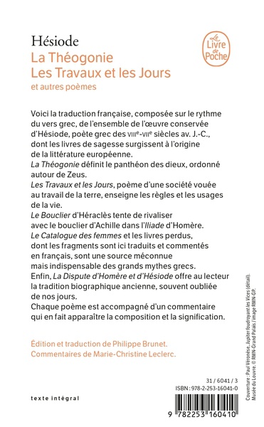 La Théogonie, Les Travaux et les jours et autres poèmes