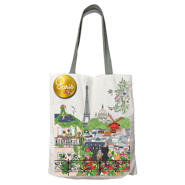 TOTE BAG COTON PARIS AU BALCON