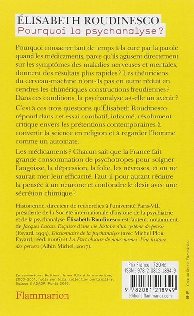 Pourquoi la psychanalyse ?