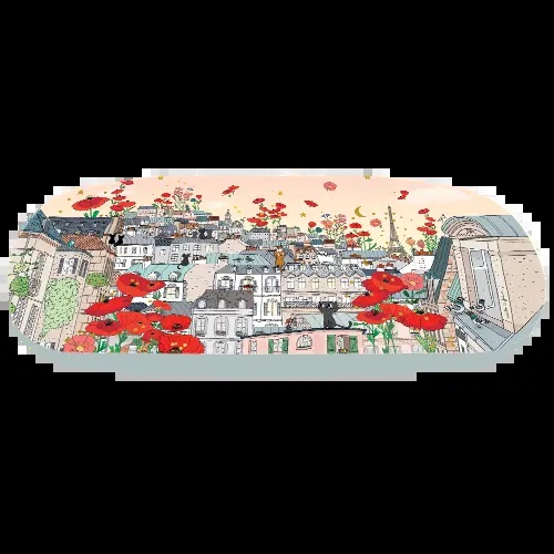 ETUI A LUNETTES PARIS COQUELICOTS