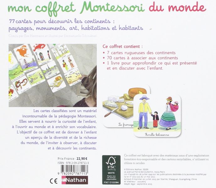 Mon coffret Montessori du monde