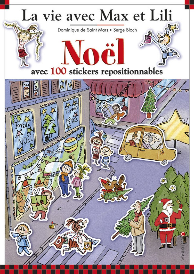 Noël - La vie avec Max et Lili - 100 stickers repositionnables