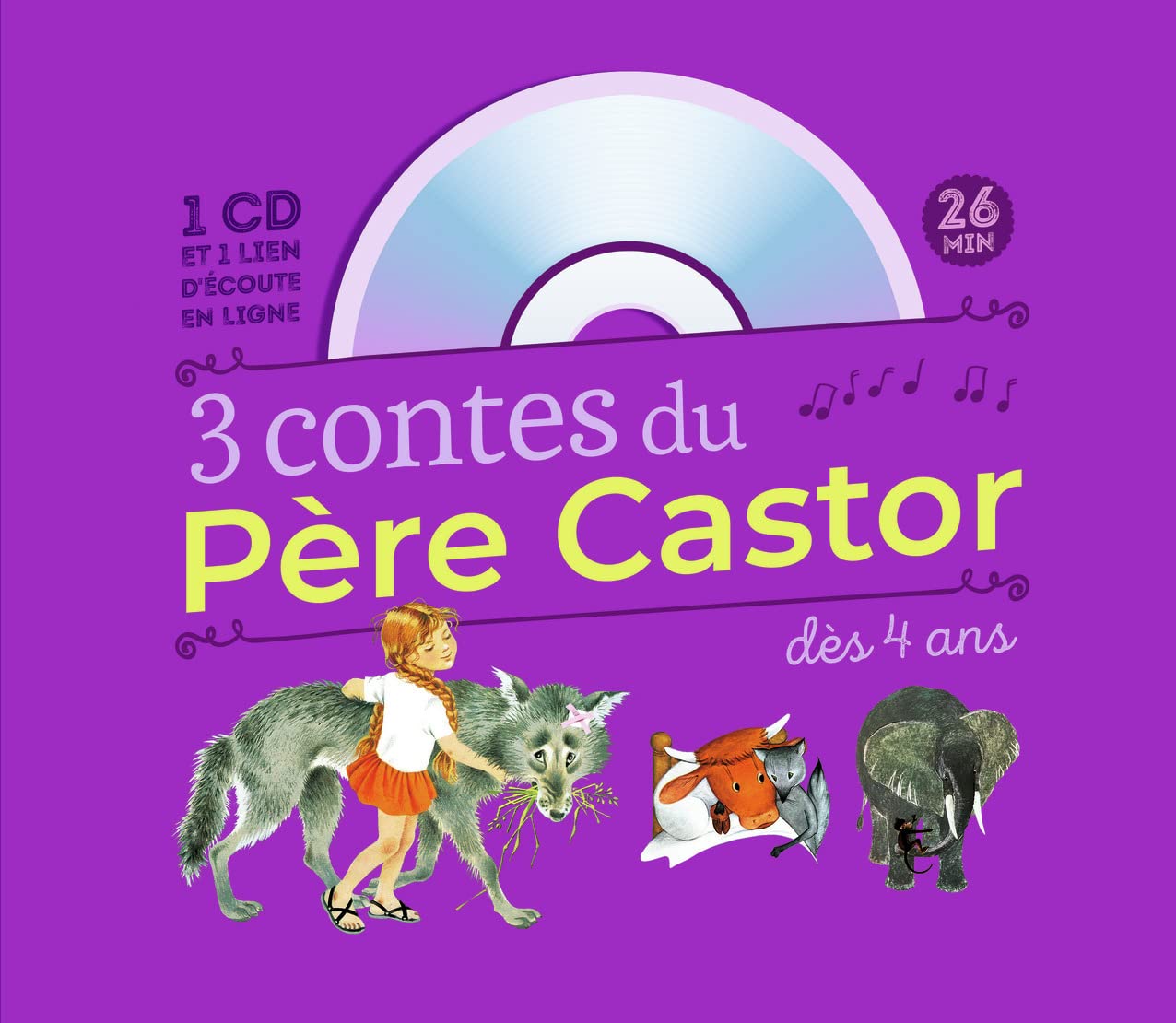 3 CONTES DU PERE CASTOR : MARLAGUETTE - LA VACHE ORANGE - UNE HISTOIRE DE SINGE