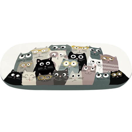 ETUI A LUNETTES PORTRAIT DE CHATS