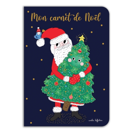 CARNET SOUPLE PERE NOEL ET SAPIN