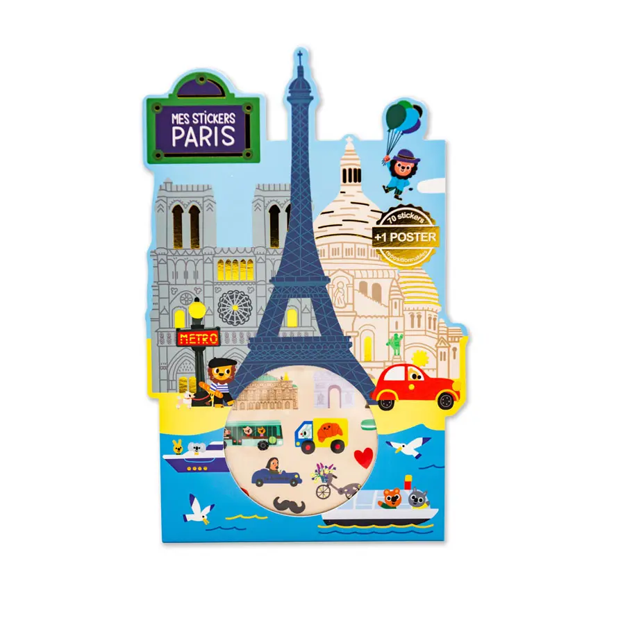 JEU STICKERS + POSTER MON PETIT PARIS