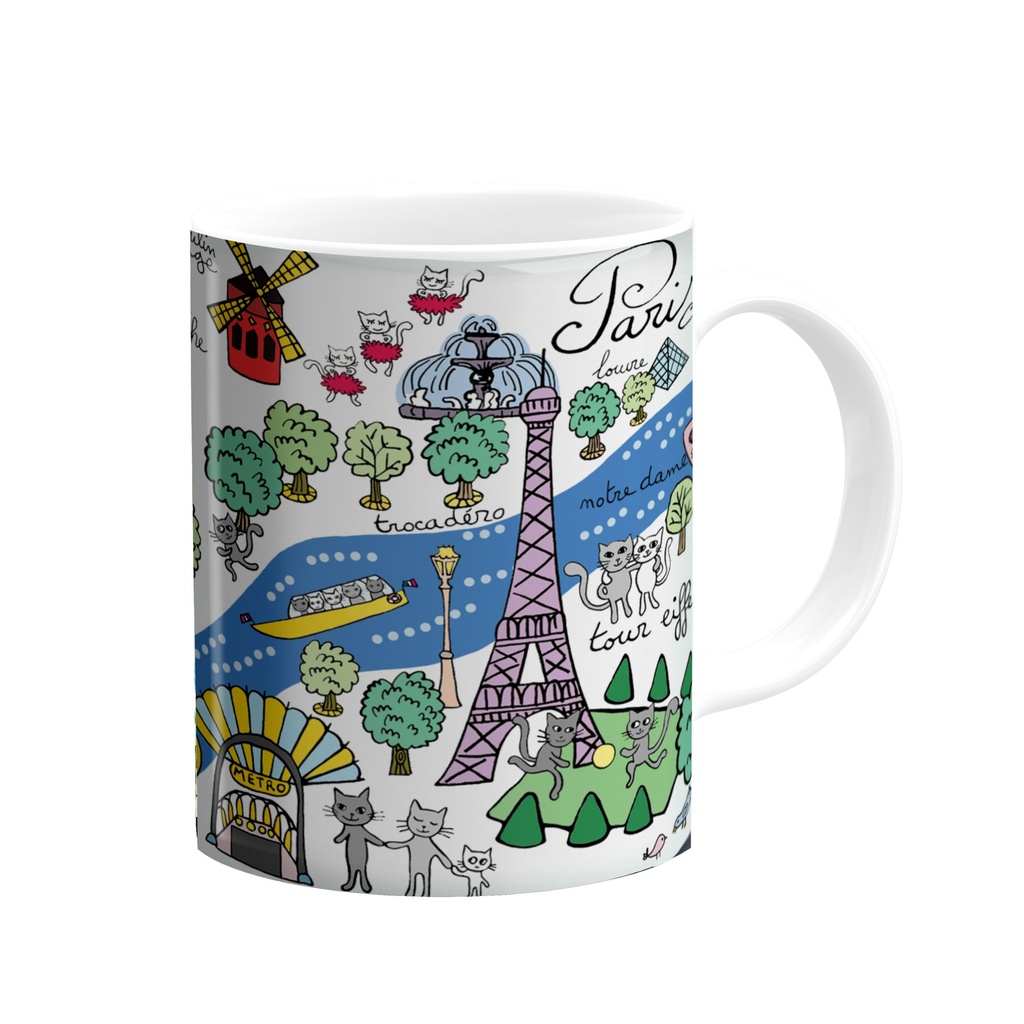 MUG PLAN DE PARIS