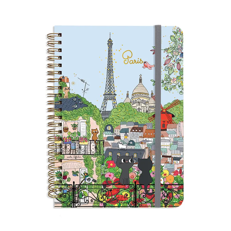 CARNET SPIRALE PARIS AU BALCON