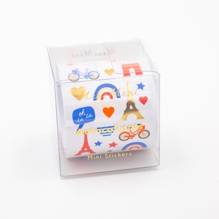 500 MINI STICKERS ROLLS PARIS