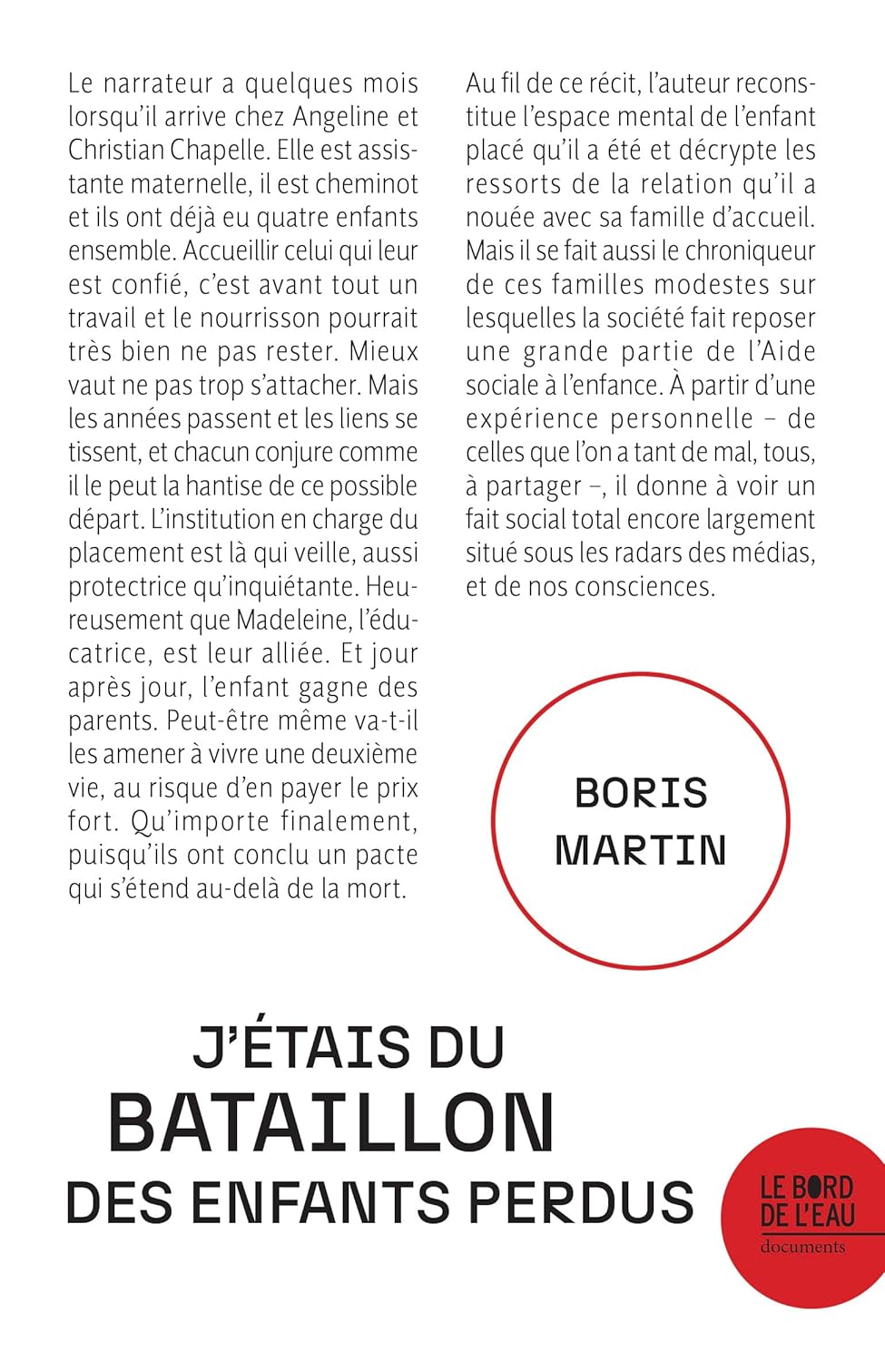 J'etais du Bataillon des enfants perdus