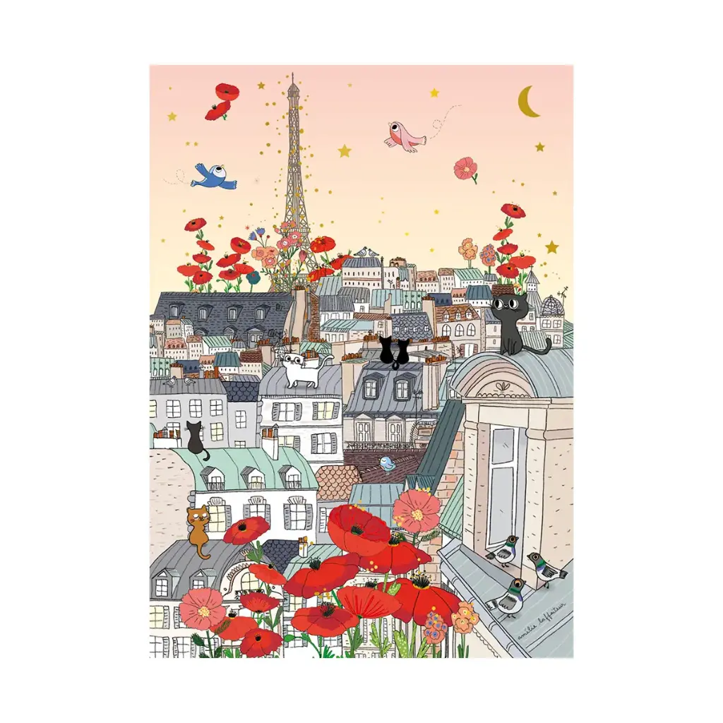 NOTEBOOK A5 PARIS POPPIES