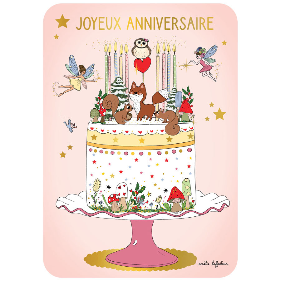 CARTE POSTALE JOYEUX ANNIVERSAIRE