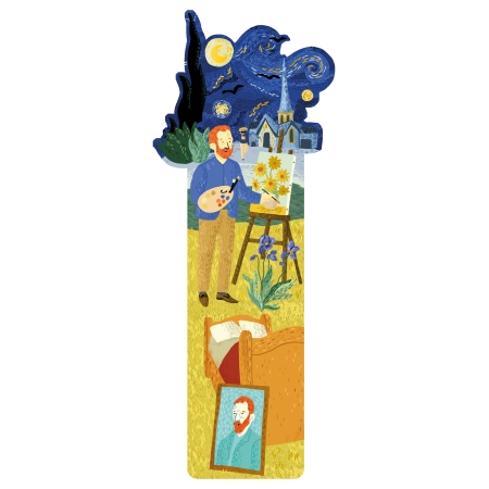 DIE CUT BOOKMARK VAN GOGH