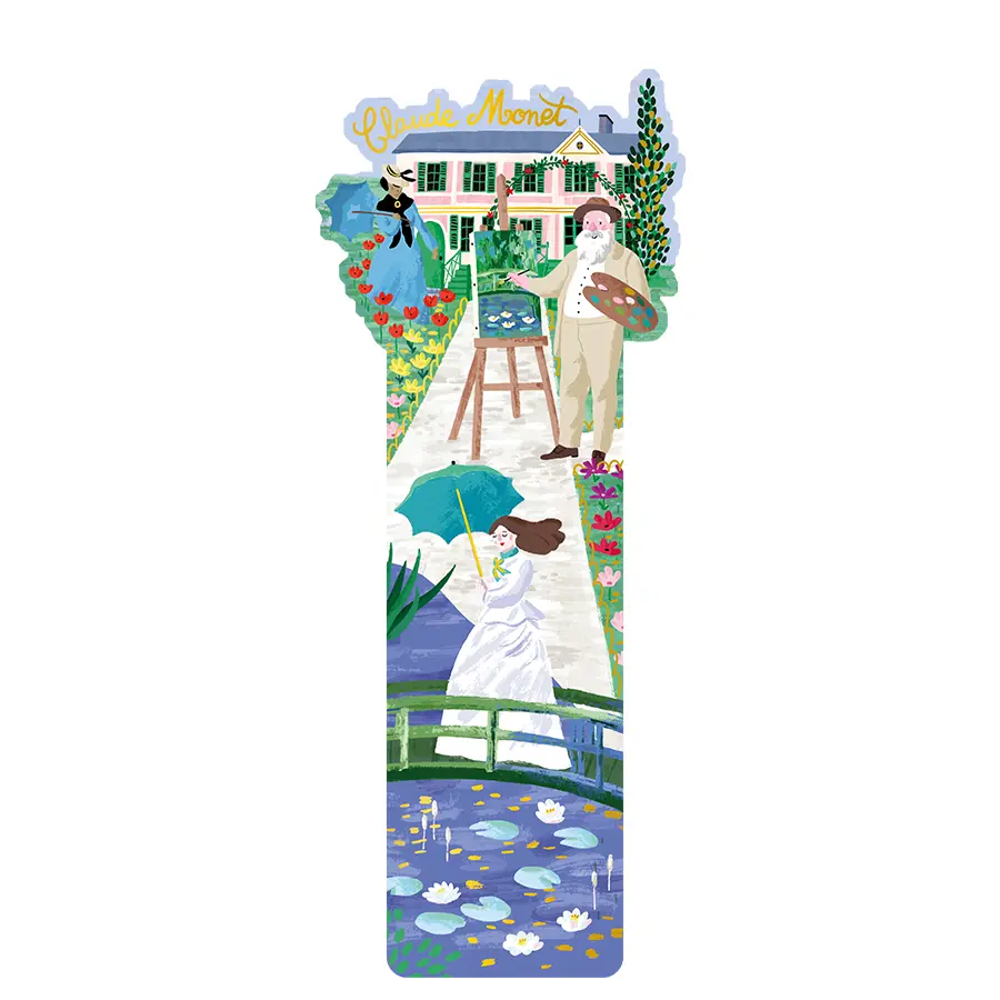 DIE CUT BOOKMARK LE JARDIN MONET