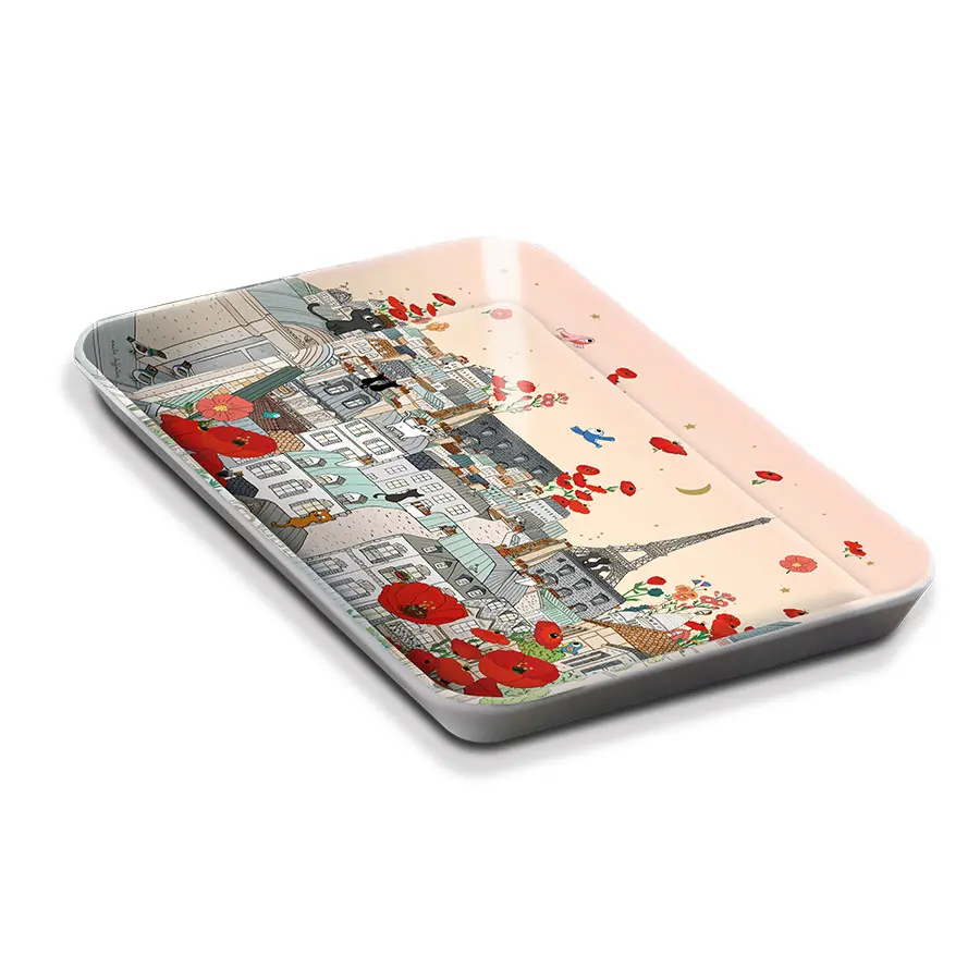SMALL TRAY PARIS FLOWERS