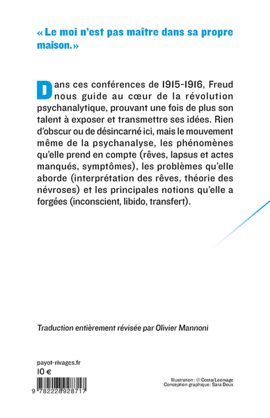 INTRODUCTION A LA PSYCHANALYSE