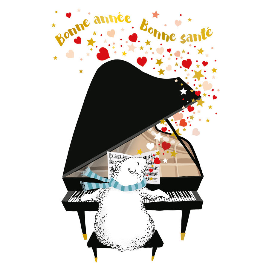 BONNE ANNEE POSTCARD