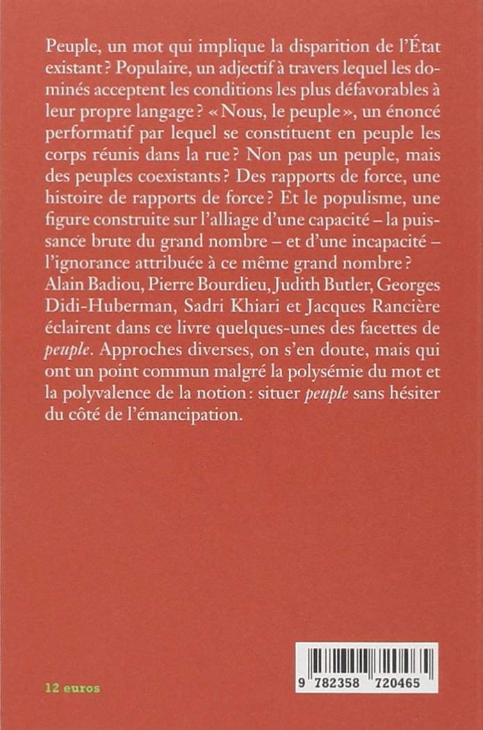 Qu'est-ce qu'un peuple ?