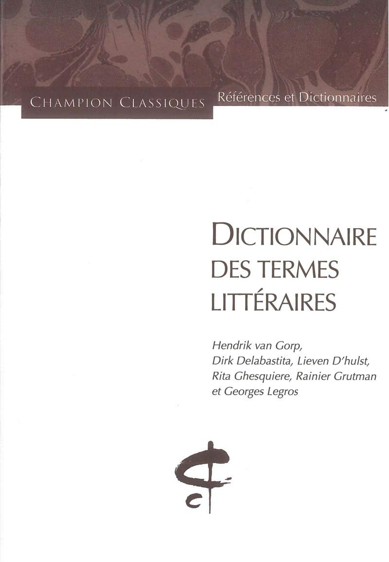 DICTIONNAIRE DES TERMES LITTERAIRES