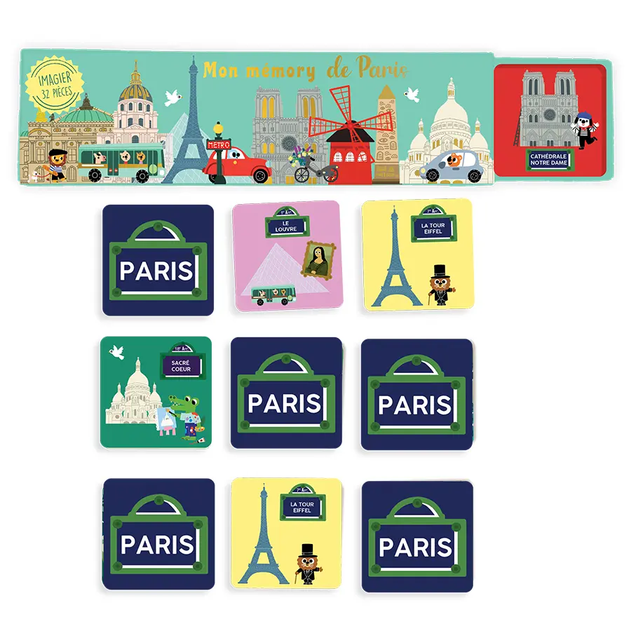 JEU MON MEMORY DE PARIS