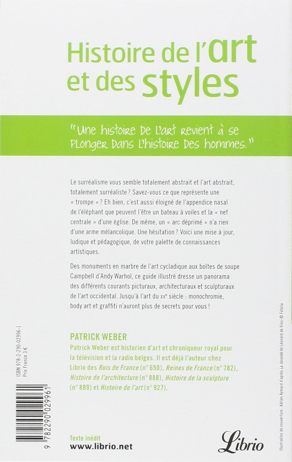 Histoire de l'art et des styles: Architecture, peinture, sculpture de l'Antiquité à nos jours