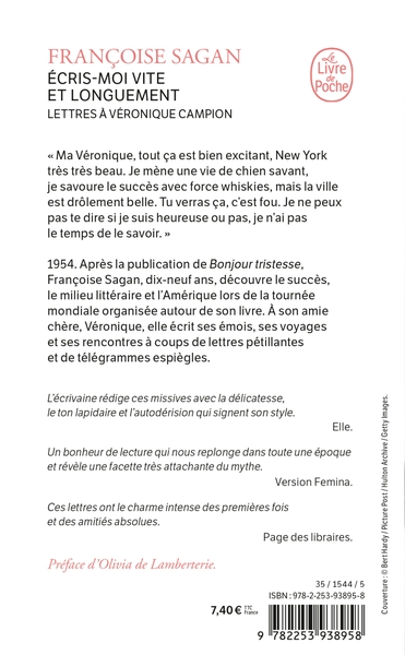 Ecris-moi vite et longuement