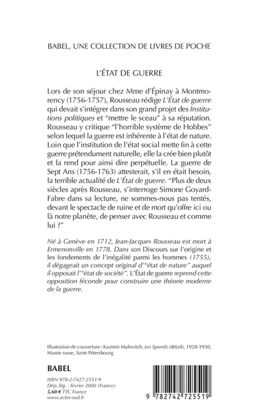 L'état de guerre
